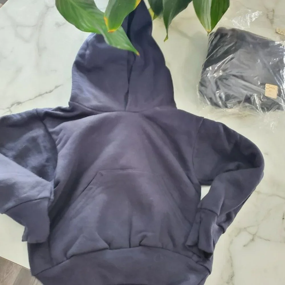 2 Hanes Youth Pullover Hoodie  Navy size XS